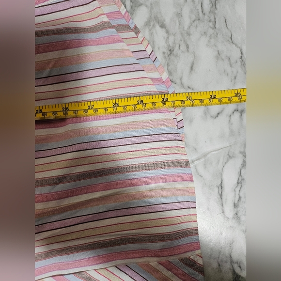 Ted Baker Long Sleeve Dress Shirt Pastel Striped 16 Large - Picture 8 of 8